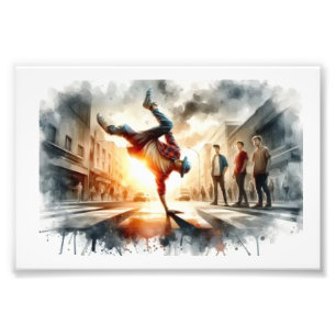 Foto Breakdance de Rua ao Pôr do Sol,