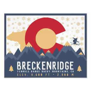 Foto Breckenridge Colorado Flag Mountain Souvenir