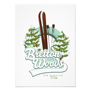 Foto Bretton Woods New Hampshire - logótipo de esqui