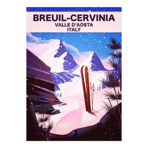 Foto Breuil-Cervinia, d'Aosta de Valle, Italia, poster