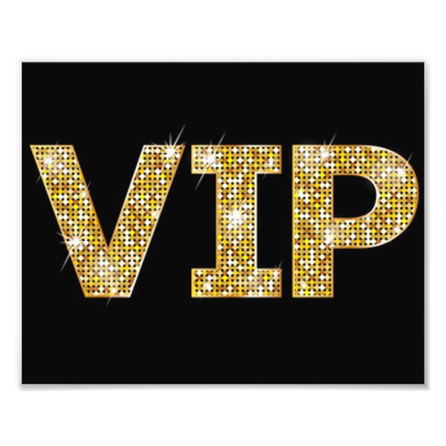 Foto Brilho Preto & Dourado VIP (Frente)