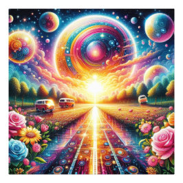 Foto Brilho radiante - Kit de pintura de diamante 5D DI