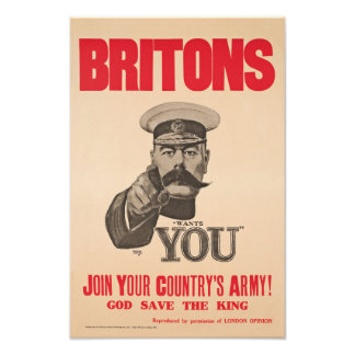 Foto Britons Lord Kitchener Quer Que Você Queira Propag