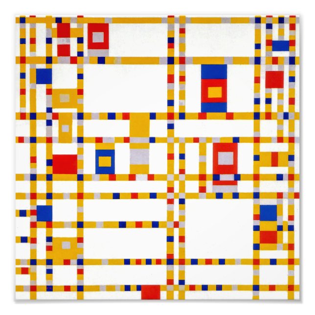 Foto Broadway Boogie Woogie | Piet Mondrian | (Frente)