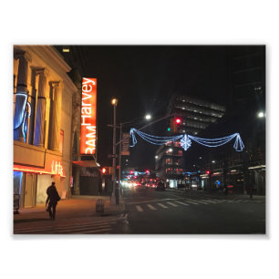 Foto Brooklyn New York Fulton Street Holiday Lights NYC