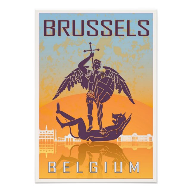 Foto Brussels vintage poster (Frente)