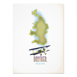 Foto Bryher ilhas de Scilly mapa