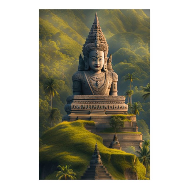 Foto Buda da Montanha da Indonésia  (Frente)