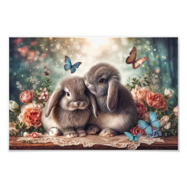 Foto Bunny Love Impressão (Frente)