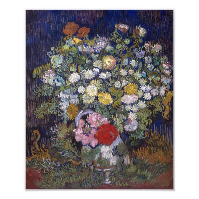 Foto Buquê de Flores em um Vaso | Van Gogh | (Frente)