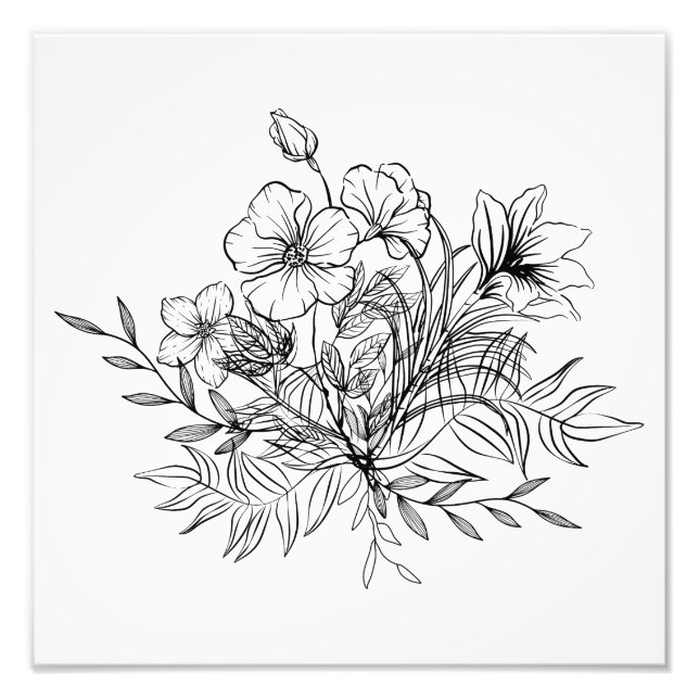 Foto Buquê Floral Minimalista (Frente)