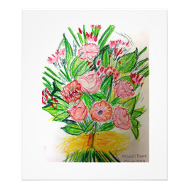 Foto Buquê plano rosa