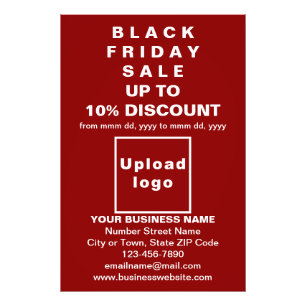 Foto Business Black Friday Sale no Red Photo Paper