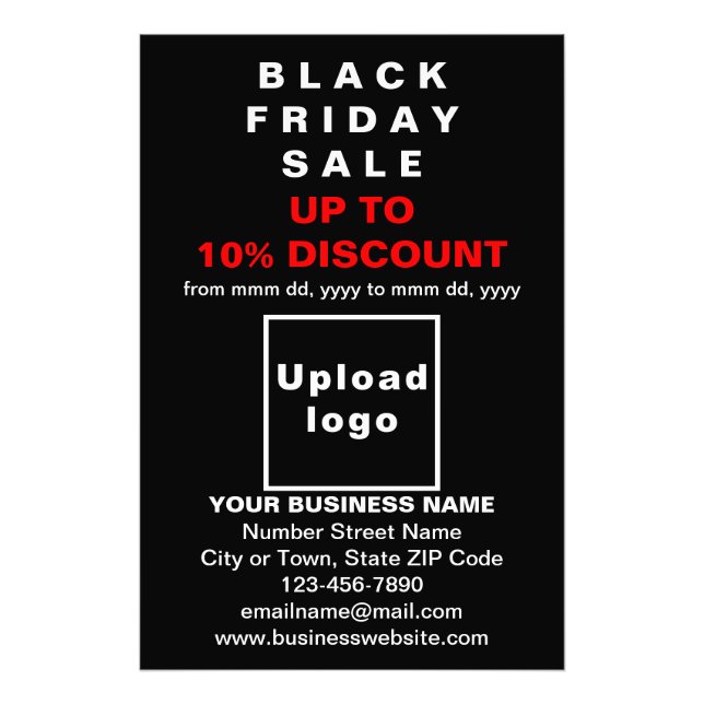 Foto Business Black Friday Sale sobre papel fotográfico (Frente)