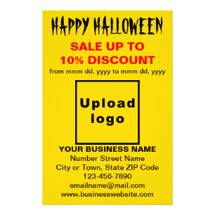Foto Business Halloween vende papel fotográfico amarelo