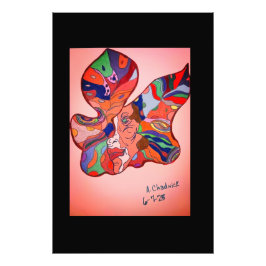 Foto Butterfly Leaf Portrait Photo Enlargement