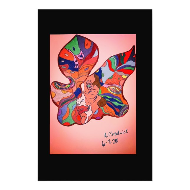 Foto Butterfly Leaf Portrait Photo Enlargement (Frente)