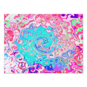 Foto Cabeça azul-marinho e Abstrato cor-de-rosa