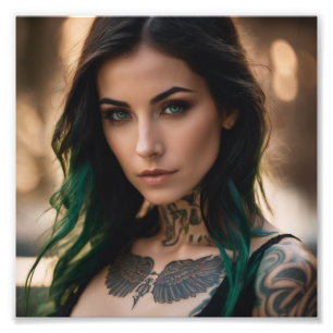 Foto Cabelo de Mambre Preto Preto com Tatuagem Quente