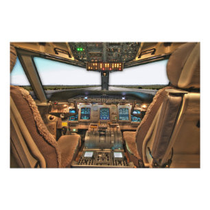 Foto Cabine de Avião