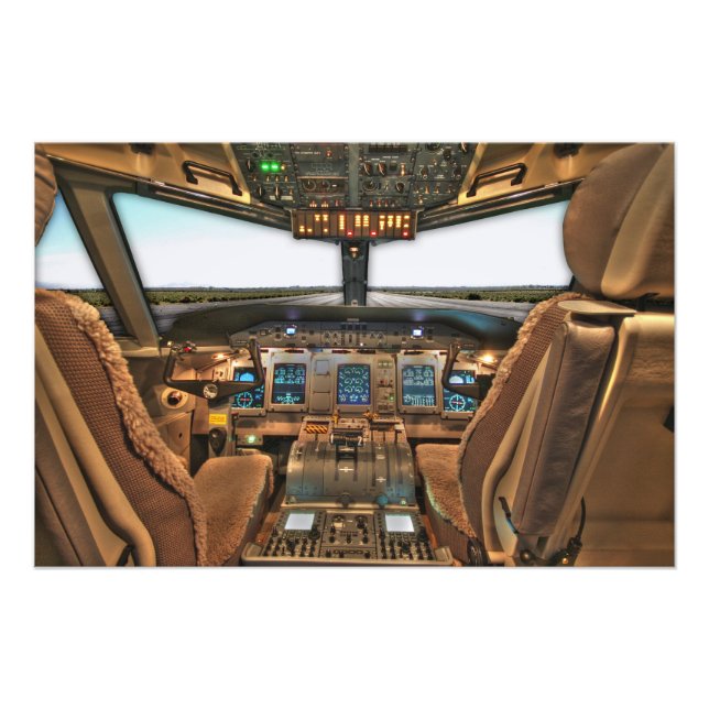 Foto Cabine de Avião  (Frente)