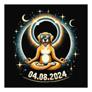 Foto Cachorro do Eclipse Solar de 2024