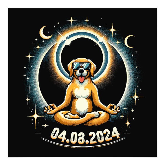 Foto Cachorro do Eclipse Solar de 2024 (Frente)