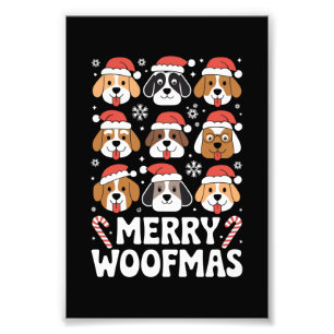 Foto Cachorro Feliz de Natal Woofmas Cachorro
