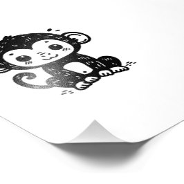 Foto Cachorro-Macaco-Bebê - Arte de Enfermeiro Kawaii