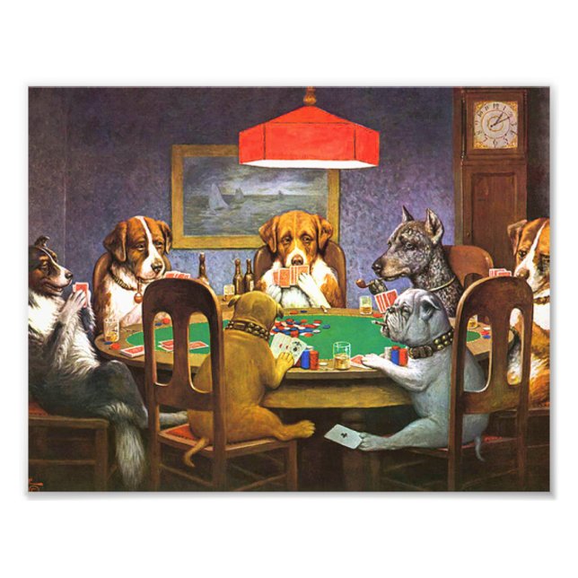 Foto Cachorros Jogando Poker Um Amigo Em Necessidade (Frente)