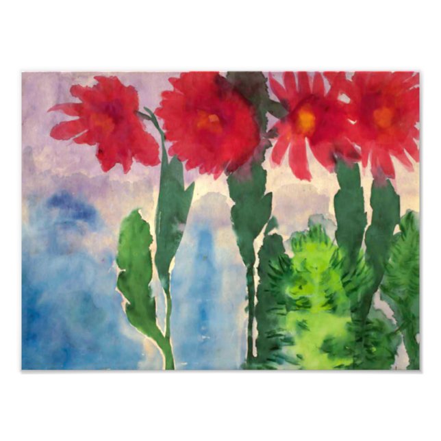 Foto Cactos Bloqueando | Emil Nolde | (Frente)