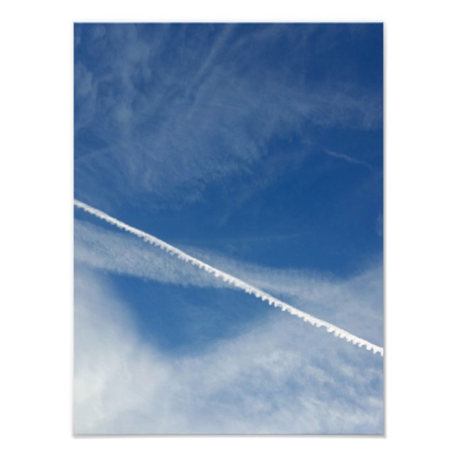 Foto cadarço branco no céu (Frente)