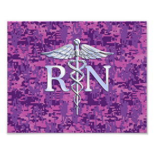 Foto Caduceus do RN da enfermeira diplomada na