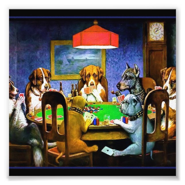 Foto Cães Jogando Poker (Frente)