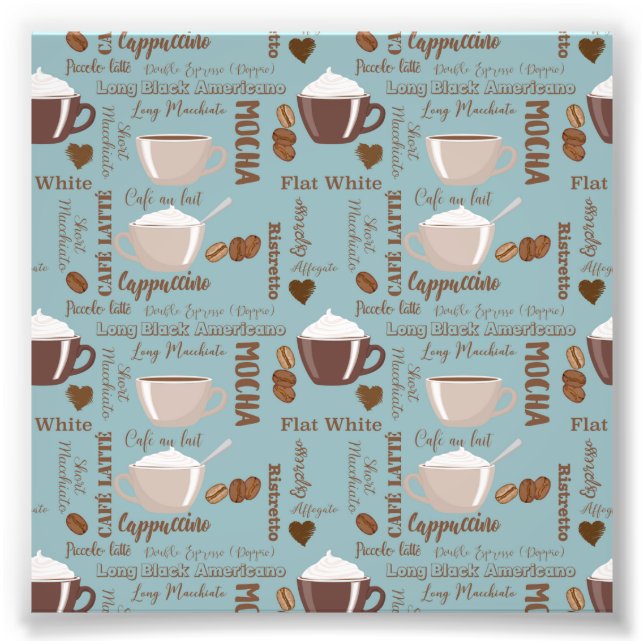 Foto Café Bonito Creme Cafeína Grãos Coração Castanho (Frente)