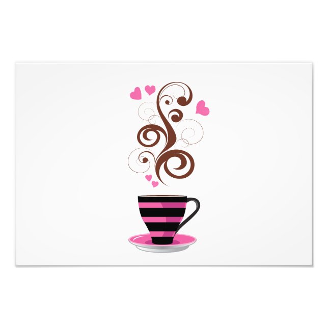 Foto Café, Café Árabe, Café Negro, Corações (Frente)