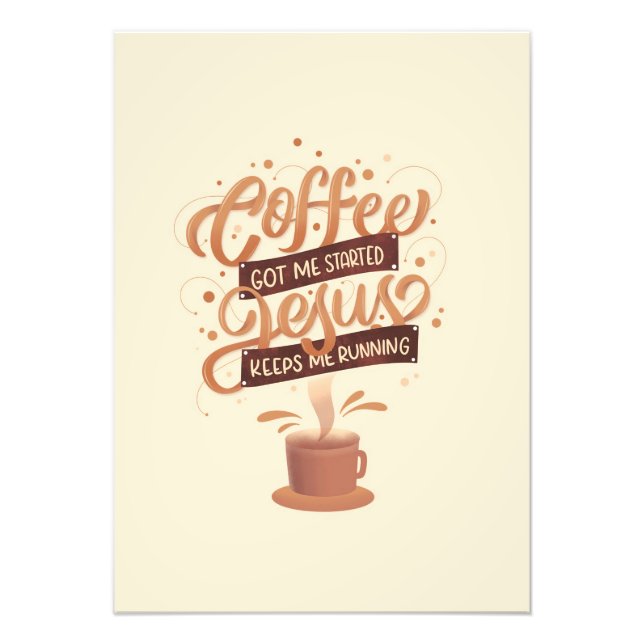 Foto Café Com Sobremesa E Jesus (Frente)