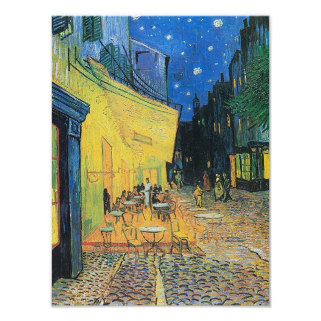 Foto Café Terrace à noite por Vincent van Gogh (Frente)