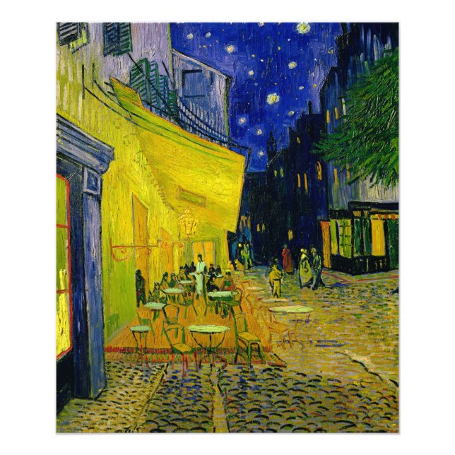 Foto Cafe Terrace Arles, Place du Forum de van Gogh (Frente)