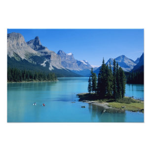 Foto Caiaque no Lago Maligne na Spirit Island