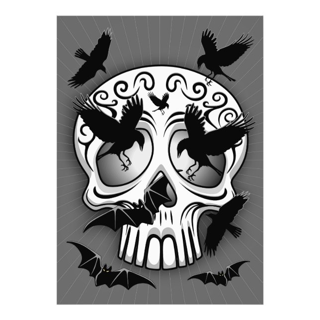 Foto Calaveras Decorativas do Halloween (Frente)