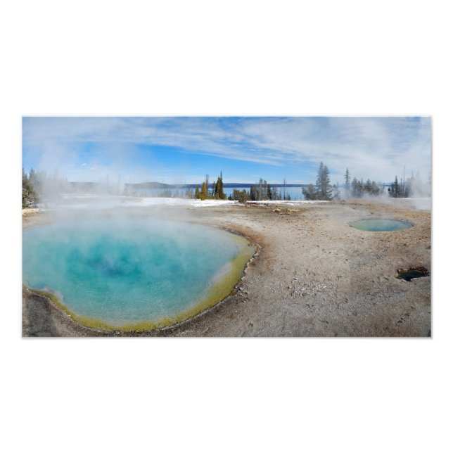 Foto Caldeira West Thumb Parque Nacional de Yellowstone (Frente)