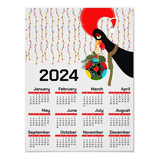 Foto Calendário de Natal do Galo Português 2024 (Frente)
