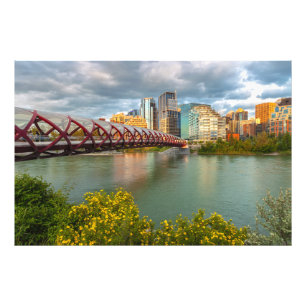 Foto Calgary Peace Bridge e Cityscape Scenview