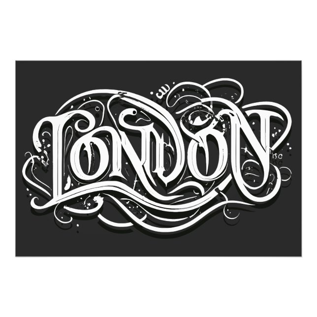 Foto Caligrafia de Metal Pesado de Londres - Metalhead  (Frente)
