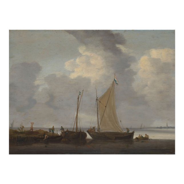 Foto Calma com os pescadores a descarregar as suas capt (Frente)