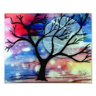 Foto Camadas transparentes da árvore e da tinta