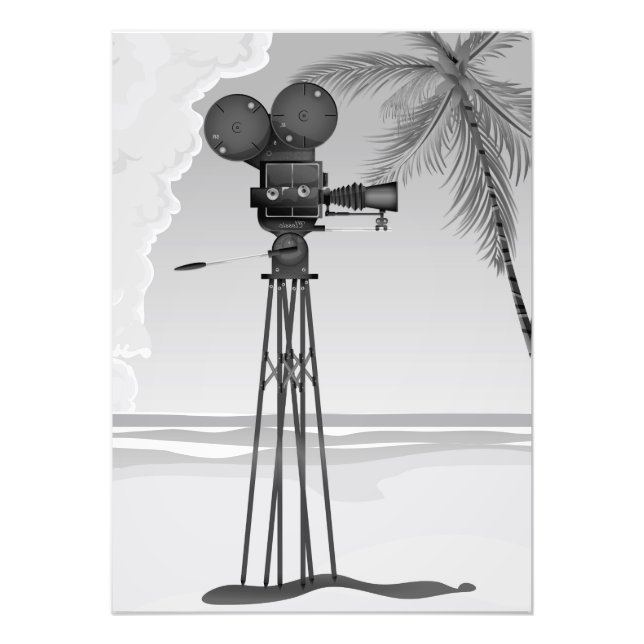 Foto Câmara de filmes antigos do tempo do filme. (Frente)