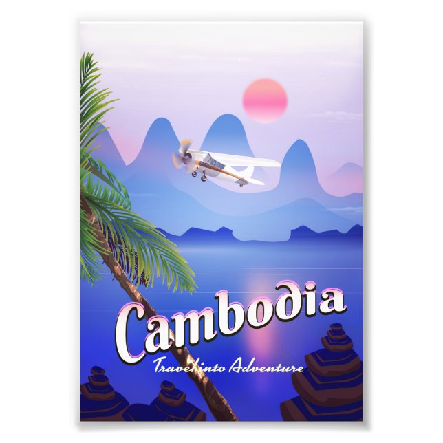 Foto Camboja "Viagem para Aventura" (Frente)