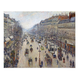 Foto Camille Pissarro - Boulevard Montmartre, manhã